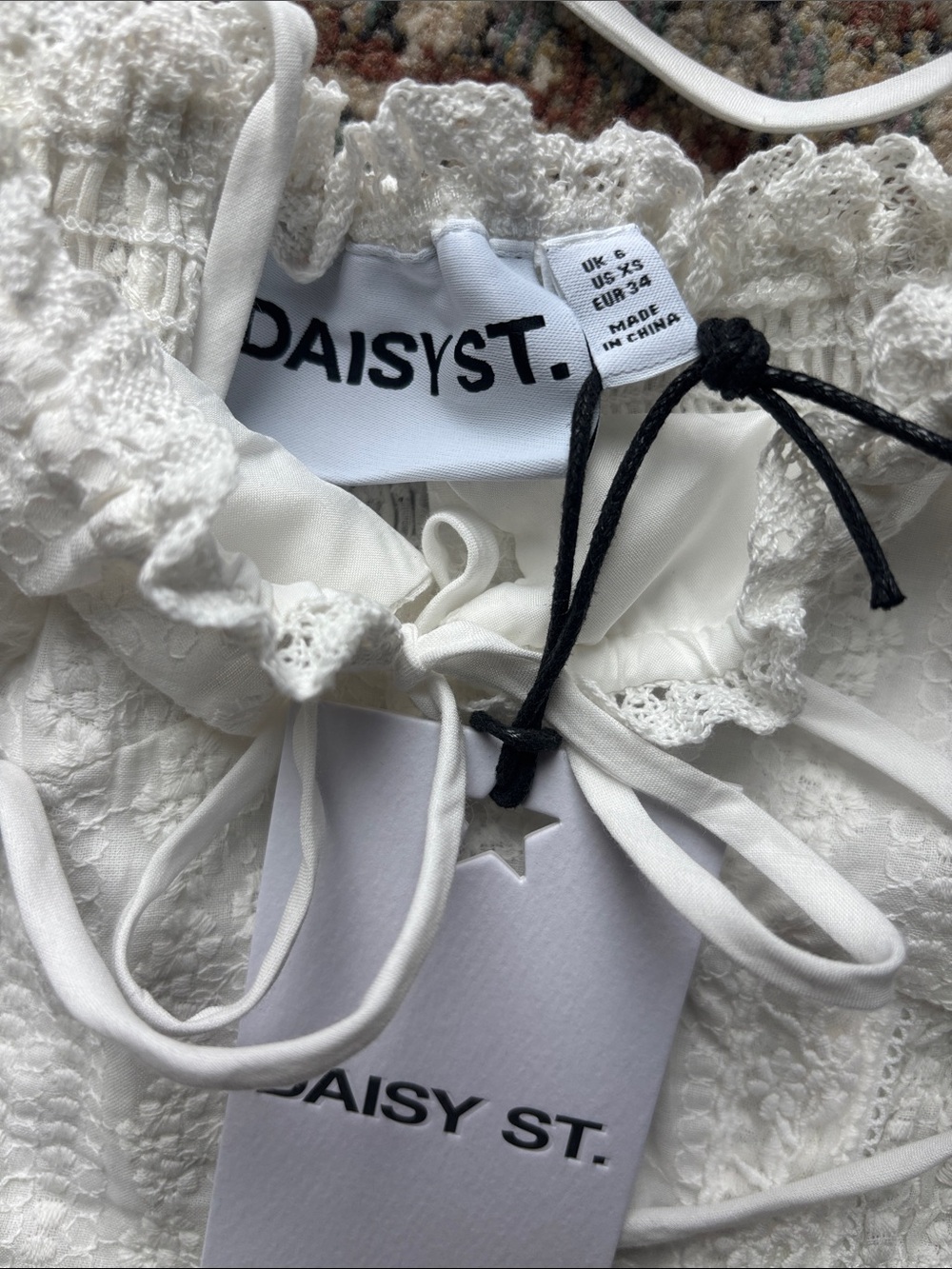 ASOS White Ruffle Mini Dress - Picture 2 of 3
